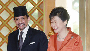 韓-아세안 정상회의에 온 브루나이 국왕