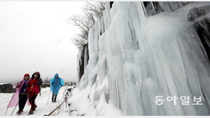 무등산 ‘얼음절벽’