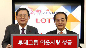 롯데그룹, 이웃돕기 성금 50억