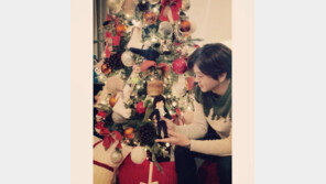 윤도현, 크리스마스 트리 인증샷 “조잡하지만 행복하다” 따뜻