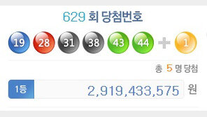 [로또629회당첨번호] 올해 가장 적게 나온 최악의 번호 몇번인가 보니...
