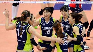 현대건설 ‘공격 삼각편대’ 53득점 폭격…선두 복귀