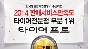 금호타이어, 판매서비스만족도 1위 수상기념 이벤트