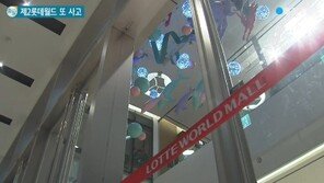 제2롯데월드 또 사고, 이번엔 출입문 분리돼 쓰러지면서 20대 女 쇼핑객 깔려