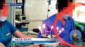 강남 유명 성형외과, 환자 눕힌 채 수술실서 생일파티 ‘논란’