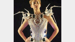 불청객 접근땐 다리 펼쳐 방어 ‘거미 드레스’