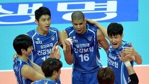 레오 44득점…분업배구의 힘