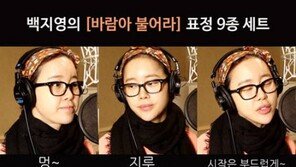 박신혜가 응원한 백지영 ‘바람아 불어라’, 표정 9종 세트 보니 “폭소”