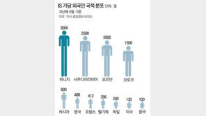 “중동 중산층 수준 월급에 집도 공짜”… 외국인 月1000명씩 IS 가세