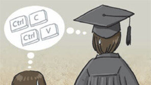 숙제 베끼기가 논문표절 됩니다