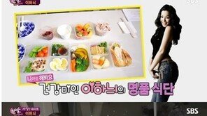 이하늬 식단 공개 “샐러리, 견과류, 두부가 주식”…밥은?