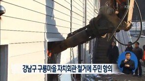 법원 구룡마을 철거 중단… 구청 “자치회관, 불법건축물이다”