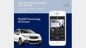 푸조, 아이폰용(iOS) 서비스 애플리케이션 출시