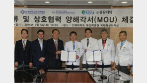 유유제약-부산백병원 안과질환 신약개발 MOU