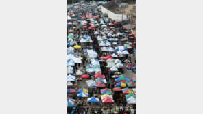 한파 녹이는 모란시장 설맞이 열기