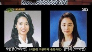박은경, 서울대 졸업사진 공개 “김태희 의류학과 후배, 만난 적 없다”