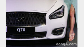 [포토]인피니티 뉴 Q70 “날렵해도 너무 날렵한 전조등”