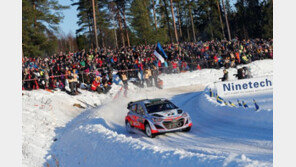 현대차 WRC팀, 스웨덴 랠리서 2위 입상