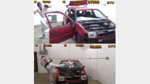 '스트리트 파이터' 자동차 부수기를 현실로 옮긴 사나이… 왜?