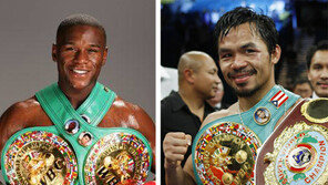 ‘2763억원’ 꿈의 대결! 메이웨더-파키아오, 서로 자극하며…
