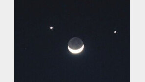 쌍별달 현상 관측 전망, 밤하늘 수놓는 ‘금성-화성-초승달’의 화려한 만남