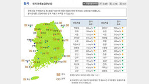 황사 늦은 오후부터 약화, 몽골 남부와 중국 북부 발원 북서풍타고 한반도까지