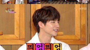 ‘해피투게더’ 송재림, 어깨 깡패 비법 공개 “수영으로 관리한다”