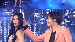 유승옥, 인기가요 깜짝 등장…‘누드톤 밀착 의상’ 눈길