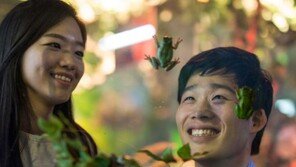 한화 아쿠아리움, 경칩맞이 ‘개구리 정상회담’