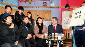 문재인, 전주 남부시장 ‘청년몰’ 찾아 대화