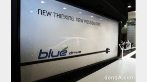 [포토]전기차엑스포, 현대차 최초 전기차 “보일 듯 말 듯”