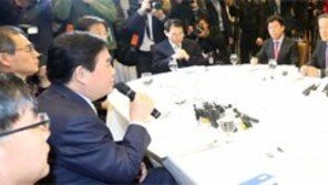 최경환 “임금인상 검토를” 박용만 “기업경쟁력 고려해야”