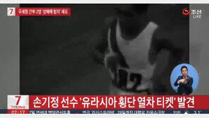 손기정 유라시아 횡단 티켓 발견, 뒷면 손글씨로 ‘382번 손기정’