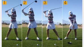 [르꼬끄골프와 함께하는 이보미의 힐링골프] 임팩트 때 ‘왼발 7·오른발 3 정도’ 체중 실려야