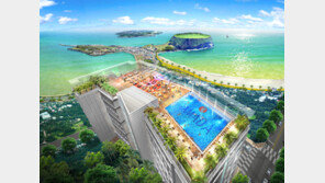 성산일출봉 보며 옥상 파티 즐기고 객실에서는 한라산 감상