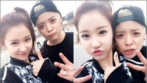 엠버, 크레용팝 엘린과 친분 과시 “내 반쪽 엘린 파이팅”