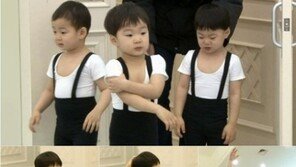 ‘슈퍼맨이 돌아왔다’ 삼둥이, 발레리노로 변신…‘인형 비주얼’