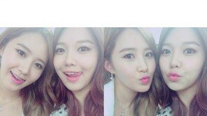 소녀시대 유리·수영, 신곡 공개 앞두고 핑크빛 입술 내밀며 미모 과시