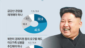 “남북정상회담 필요” 80.6%… “사드 배치 찬성” 61.4%