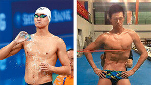 강훈으로 군살 쏙 빠지고 피부도 구릿빛… 쑨양 맞아?