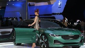 [포토]서울모터쇼 개막, 기아차  ‘노보 콘셉트카’  미래 디자인 보여