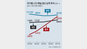 기술격차 없는 韓-中기업, 생산량 늘리기 ‘치킨게임’ 우려