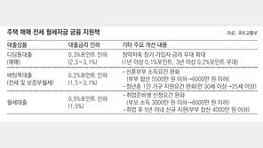 서민 주택대출금리 0.2∼0.5%P 인하