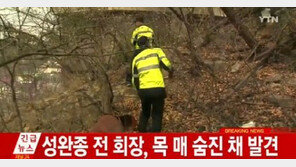 성완종 유서 남기고 잠적, 나무에 목맨 채 발견…‘유서 내용은?’