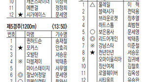 4월 11일, 12일 경마 출마표