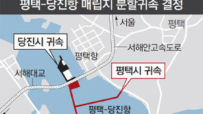 [수도권]서해대교 매립지, 평택 68만m²-당진 28만m² 분할 귀속