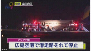히로시마 공항 활주로 이탈, 착륙 전 사고 조짐 엿보여… ‘아찔’