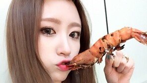 EXID ‘아예’로 컴백한 하니, 새우와 얼굴 길이 비교해보니
