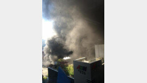 분당 정자동 화재, 지하철역 인근에 검은 연기 자욱…발화지는 공사현장