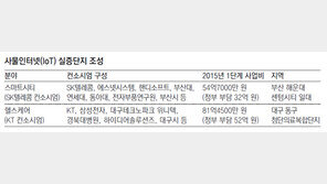 SKT-부산, KT-삼성전자-대구… 사물인터넷 실증단지로 선정